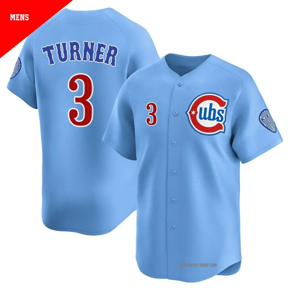 Mlb Cubs Jersey Mens Men's #3 Justin Turner Chicago Cubs Royal